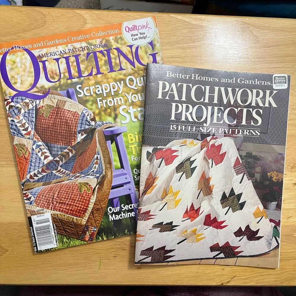Magazine Lot American Patchwork and Quilting October 08 Better Homes and Gardens